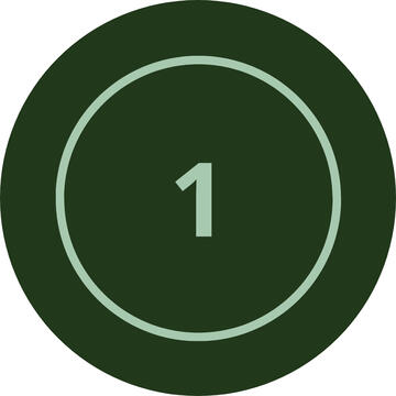 Image of a circle with a 1 in the middle